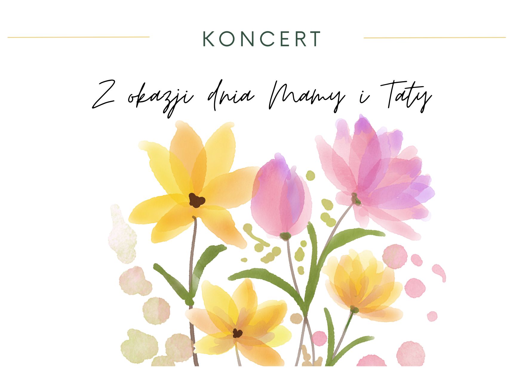 Koncert z okazji Dnia Mamy i Taty